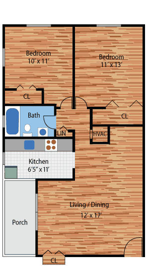 Two Bedroom Apartment in Baltimore County from $1118/mo | Overbrook